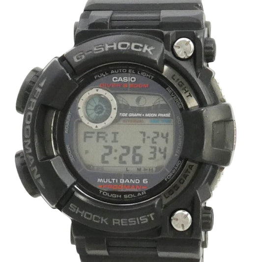 G-SHOCK ジーショック GWF-1000 MASTER OF G SEA FROGMAN フロッグマン 電波ソーラー デジタル 腕時計 ブラック系【中古】