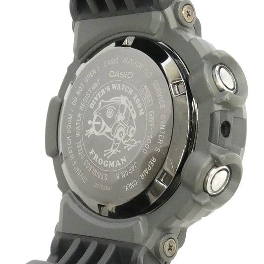 G-SHOCK ジーショック GWF-1000 MASTER OF G SEA FROGMAN フロッグマン 電波ソーラー デジタル 腕時計 ブラック系【中古】