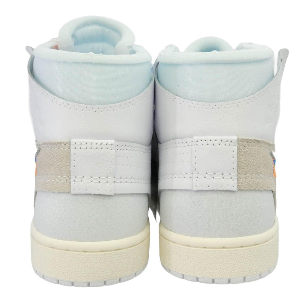 NIKE ナイキ AA3834-100 【フェイクバスターズ鑑定済】× Virgil Abloh Archive (V.A.A.) ヴァージルアブローアーカイブ Air Jordan 1 Retro High OG Alaska AJ1 エアジョーダン1 レトロ ハイ ハイカット スニーカー ライトブルー系 ホワイト系 27.5cm【新古品】【未使用】【中古】