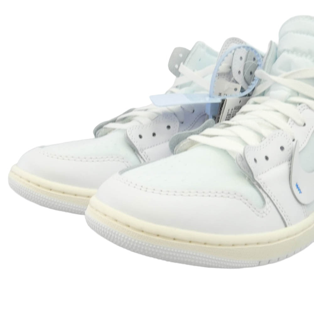 NIKE ナイキ AA3834-100 【フェイクバスターズ鑑定済】× Virgil Abloh Archive (V.A.A.) ヴァージルアブローアーカイブ Air Jordan 1 Retro High OG Alaska AJ1 エアジョーダン1 レトロ ハイ ハイカット スニーカー ライトブルー系 ホワイト系 27.5cm【新古品】【未使用】【中古】