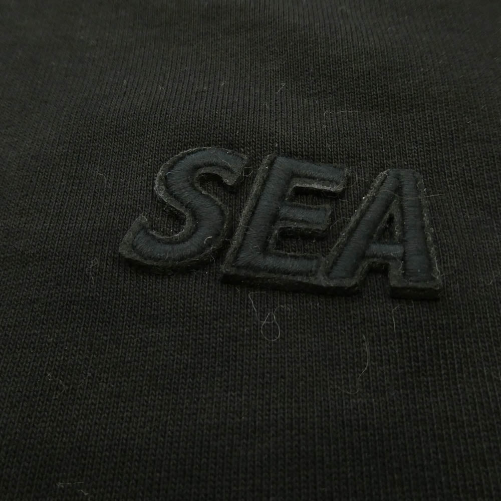 WIND AND SEA ウィンダンシー Cozy Crewneck Sweatshirt サイドジップ コージー クルーネック スウェットシャツ トレーナー ブラック系 S【中古】