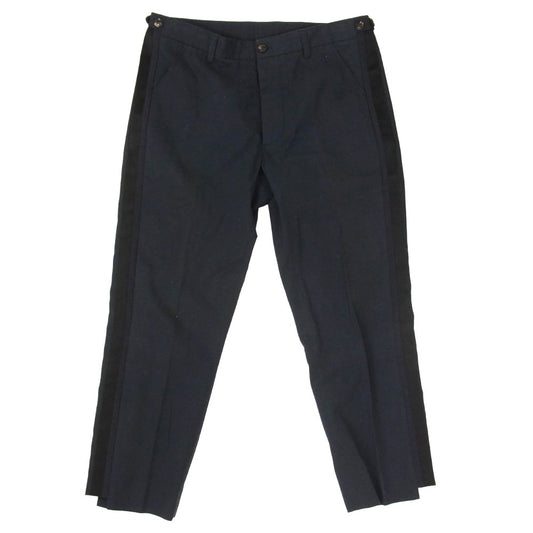 MAISON MARGIELA メゾンマルジェラ 12SS S30KA0262 サイドライン スラックス パンツ ネイビー系 46【中古】