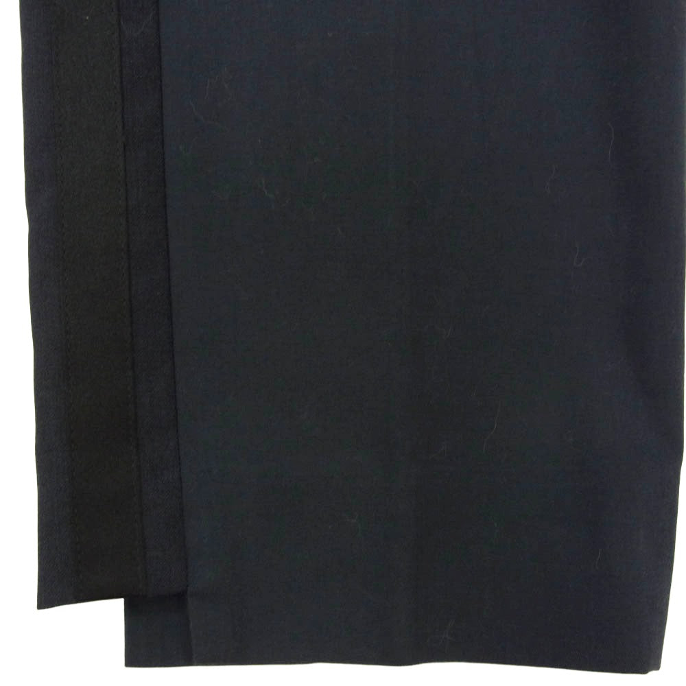 MAISON MARGIELA メゾンマルジェラ 12SS S30KA0262 サイドライン スラックス パンツ ネイビー系 46【中古】