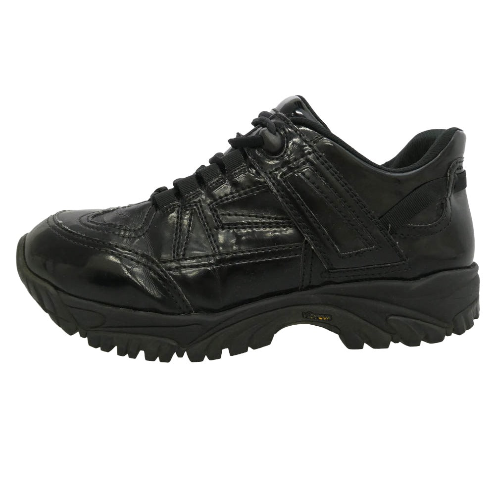 MAISON MARGIELA メゾンマルジェラ 19SS S37WS0451 Security Low Top Sneakers ビブラムソール セキュリティ ロー トップ ローカット スニーカー ブラック系 40【中古】