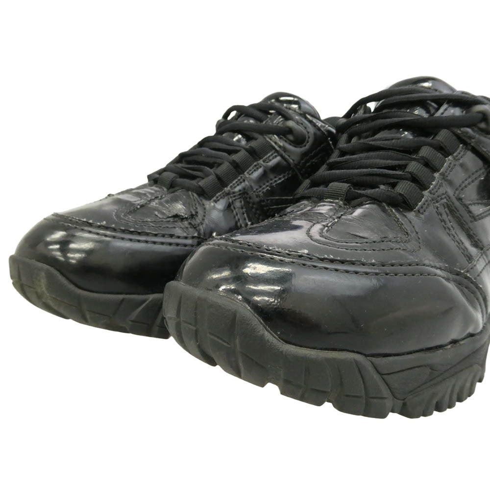 MAISON MARGIELA メゾンマルジェラ 19SS S37WS0451 Security Low Top Sneakers ビブラムソール セキュリティ ロー トップ ローカット スニーカー ブラック系 40【中古】