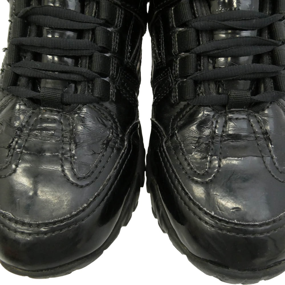 MAISON MARGIELA メゾンマルジェラ 19SS S37WS0451 Security Low Top Sneakers ビブラムソール セキュリティ ロー トップ ローカット スニーカー ブラック系 40【中古】