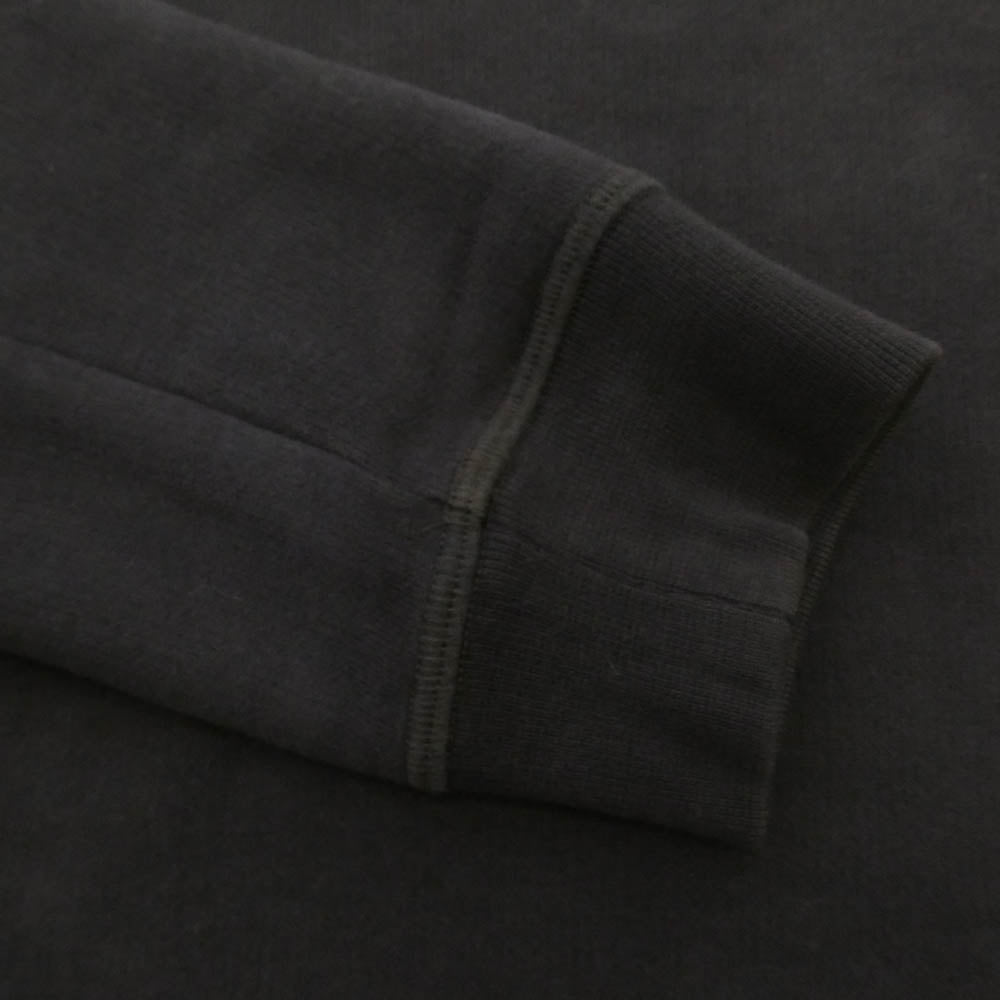 MAISON MARGIELA メゾンマルジェラ 15AW S50GU0026 スエードレザー エルボーパッチ クルーネックスウェットトレーナー 46 チャコール系 46【中古】
