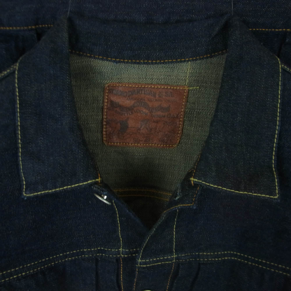 STUDIO D’ARTISAN ステュディオダルチザン SD-491 G3 1st タイプ ダラシ織り デニム ジャケット インディゴブルー系 OW 42【美品】【中古】