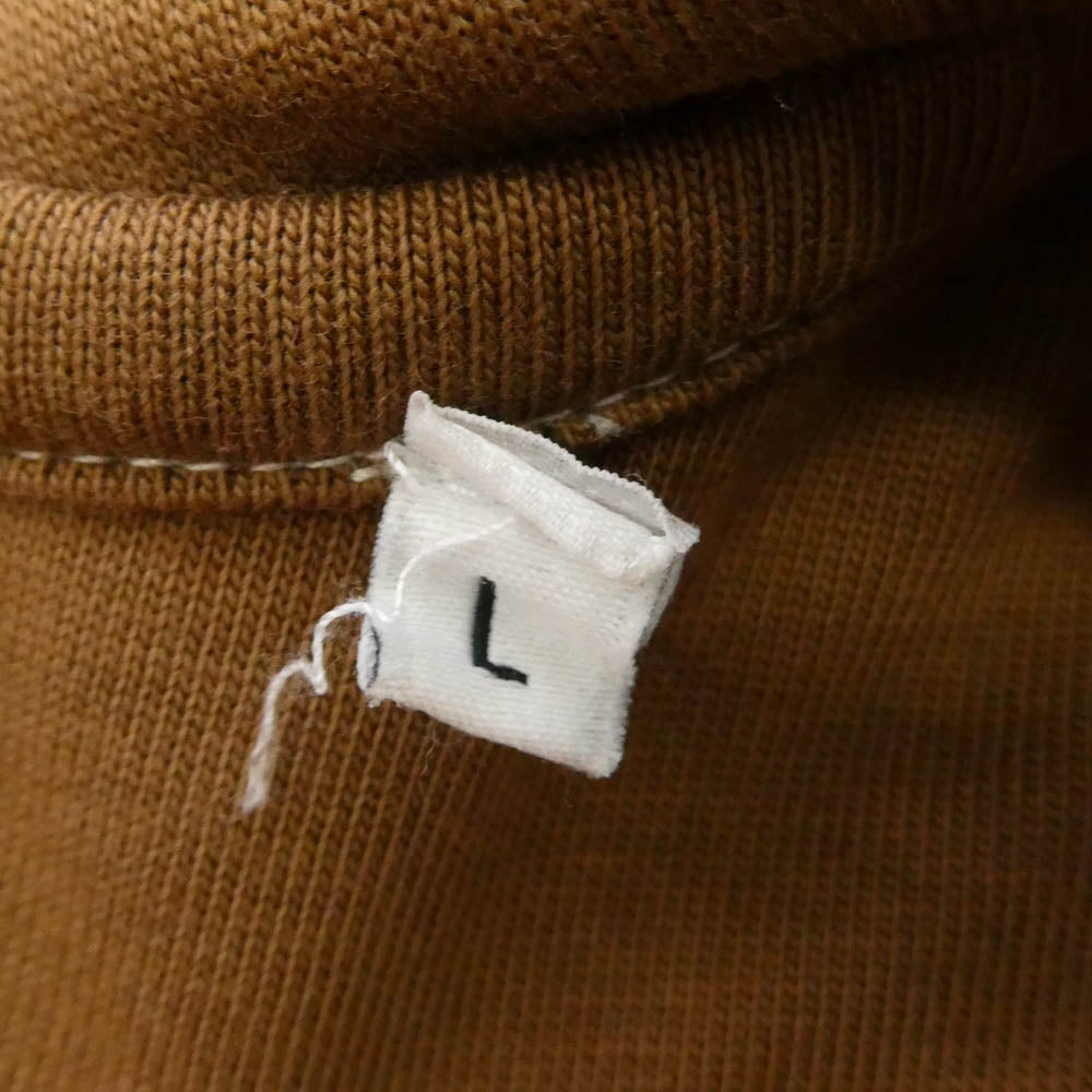 ウィリーチャバリア WISM HEAVY BUFFALO ZIP HOODIE ヘビー バッファロー ダブルフェイス ジップアップ フーディー パーカー ブラウン系 L【中古】