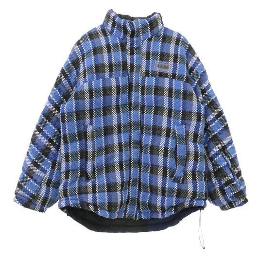 ナパ バイ マーティンローズ A-ACHO JKT ロゴ リバーシブル チャック ジップアップ ダウン ジャケット ブルー系 S/M【中古】