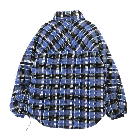 ナパ バイ マーティンローズ A-ACHO JKT ロゴ リバーシブル チャック ジップアップ ダウン ジャケット ブルー系 S/M【中古】