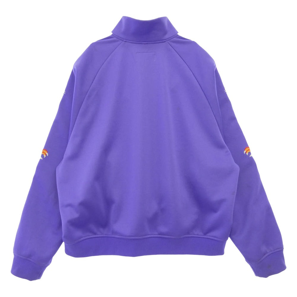 doublet ダブレット 18AW 18AW18BL78 CHAOS EMBROIDERY TRACK JACKET カオス エンブロイダリー 刺繍 トラック ジャケット ジップアップ ブルゾン パープル系 M【中古】
