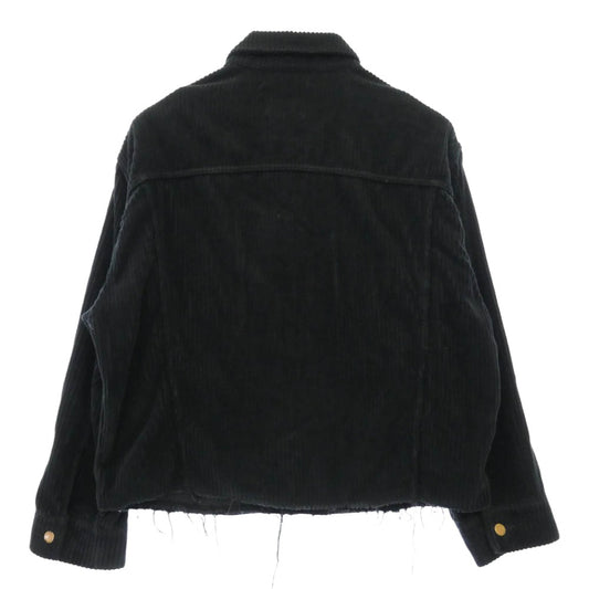 doublet ダブレット 21AW 21AW54OD02 Cut Off Corduroy Jacket カットオフ コーデュロイ ジャケット ブラック系 M【中古】
