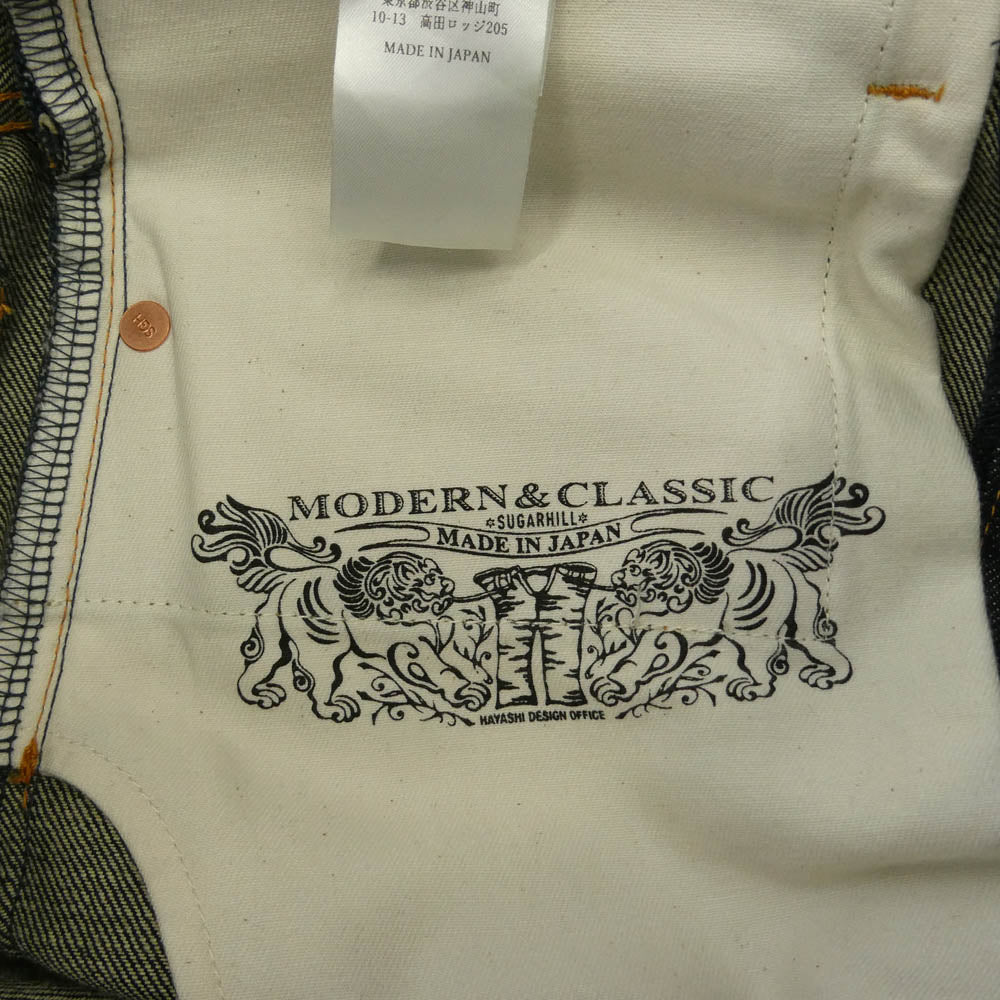SUGARHILL シュガーヒル 116240273 Classic Denim Pants CLASS002 クラシック ボタンフライ シンチバック デニム パンツ 30 ブラック系 30【美品】【中古】