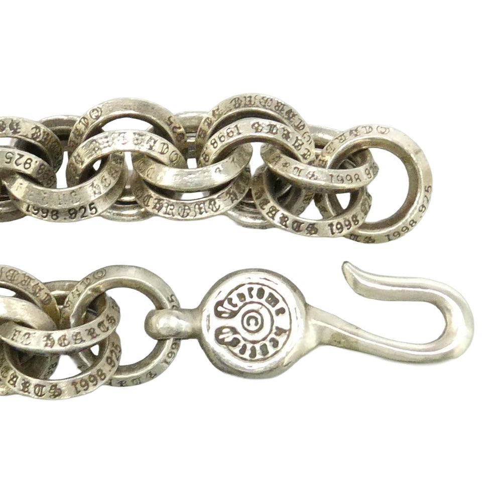 CHROME HEARTS クロムハーツ（原本無） DOUBLE B RING ダブルBリング ブレスレット シルバー系【中古】