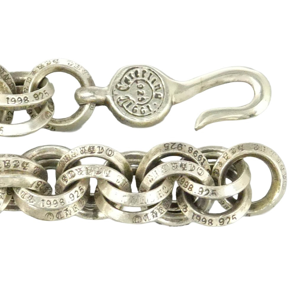 CHROME HEARTS クロムハーツ（原本無） DOUBLE B RING ダブルBリング ブレスレット シルバー系【中古】