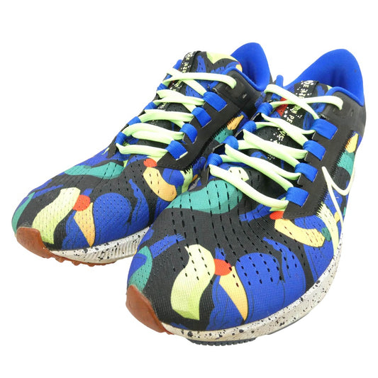 NIKE ナイキ DD1827-001 Kelly Anna Air Zoom Pegasus 38 Black Lime Glow Racer Blue ケリー・アンナ エアズーム ペガサス38 ブラック ライムグロー レーサーブルー ローカット スニーカー マルチカラー系 26cm【中古】