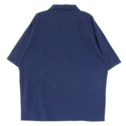 TENDERLOIN テンダーロイン 18SS T-WORK POLO サークルロゴプリント ワーク 半袖 ポロシャツ ネイビー系 XL【中古】