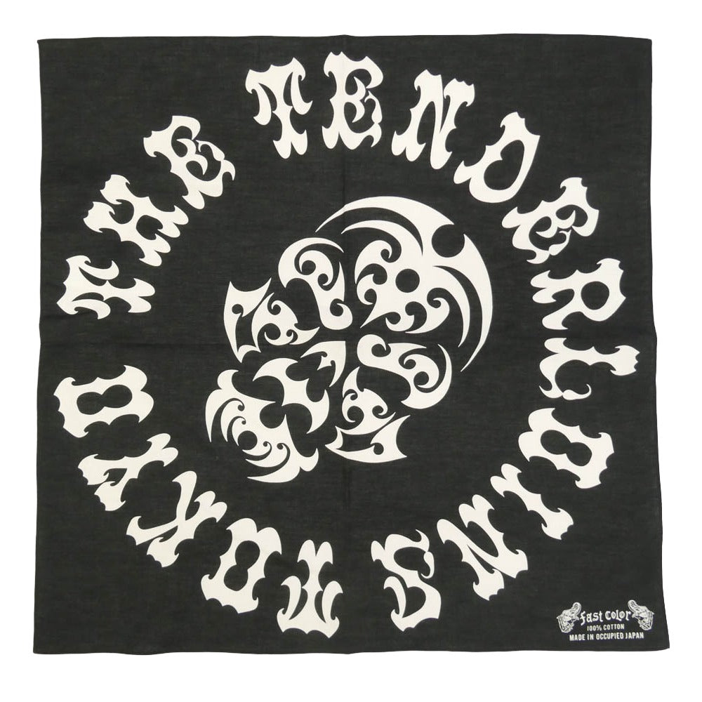 TENDERLOIN テンダーロイン 20SS BANDANA SKULL ボルネオスカル 大判 バンダナ ブラック系【美品】【中古】