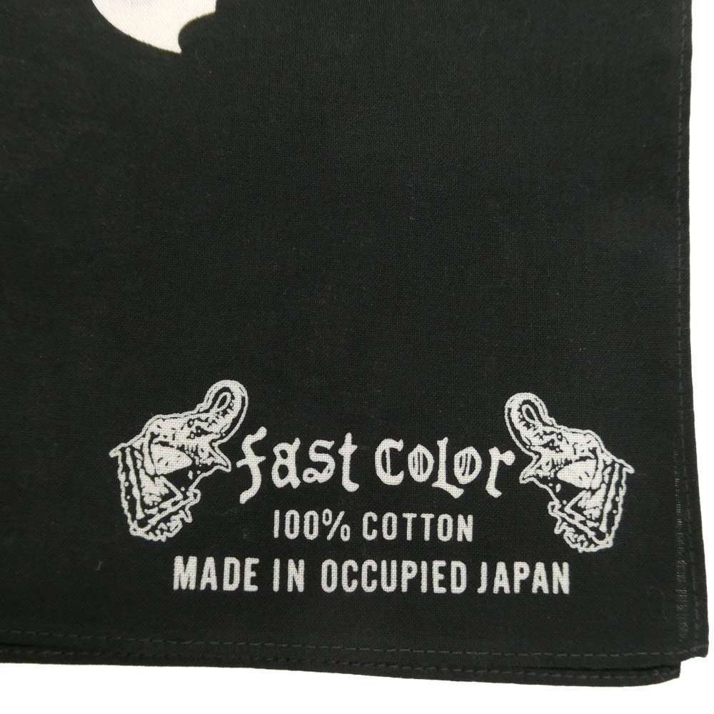 TENDERLOIN テンダーロイン 20SS BANDANA SKULL ボルネオスカル 大判 バンダナ ブラック系【美品】【中古】