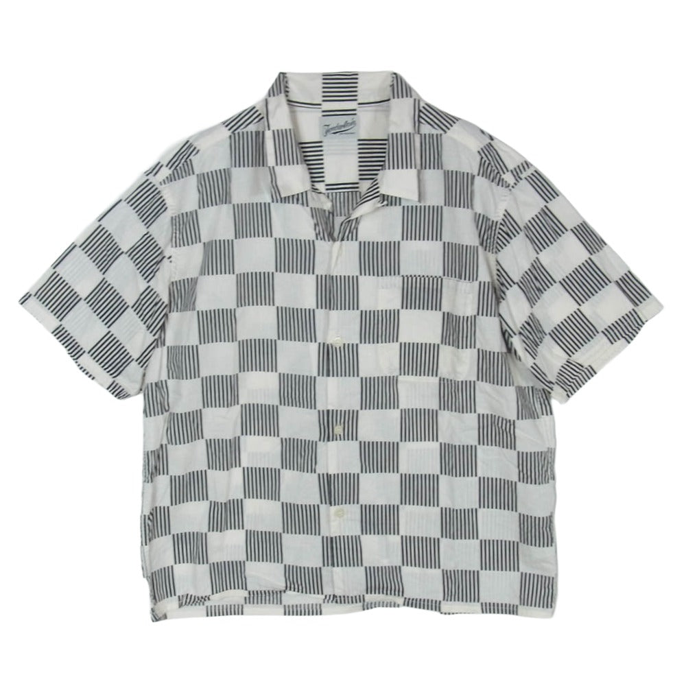 TENDERLOIN テンダーロイン 16SS T-CHECKER SHT C S/S チェック柄 オープンカラー シャツ 半袖 シャツ ホワイト系 XL【中古】