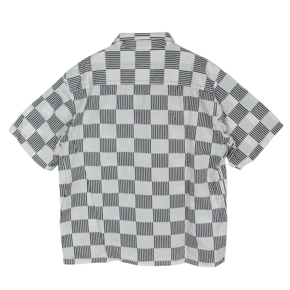 TENDERLOIN テンダーロイン 16SS T-CHECKER SHT C S/S チェック柄 オープンカラー シャツ 半袖 シャツ ホワイト系 XL【中古】