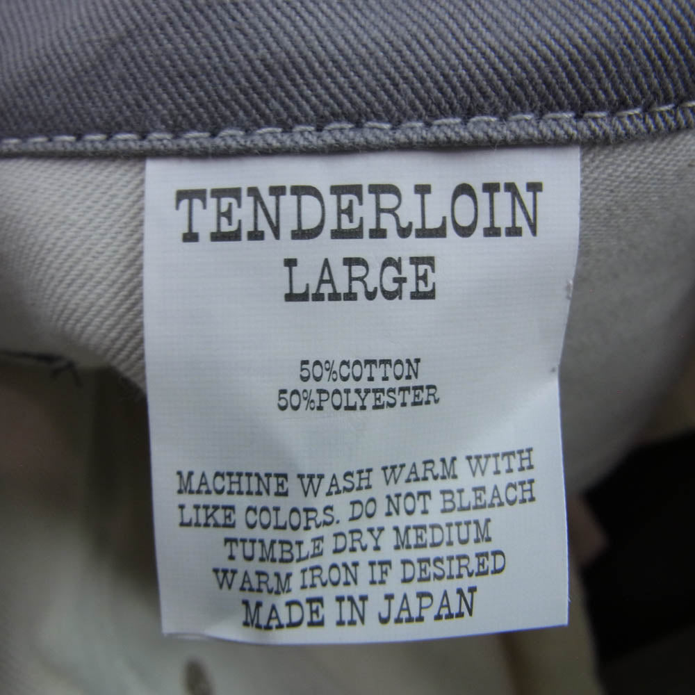 TENDERLOIN テンダーロイン T-BDP T/C SHORTS ツイル フリスコ ショート パンツ ショーツ チャコール系 L【美品】【中古】