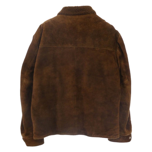 TENDERLOIN テンダーロイン 10AW T-SADDLE SUEDE JKT サドル スエード レザー ジャケット ブラウン系 L【中古】