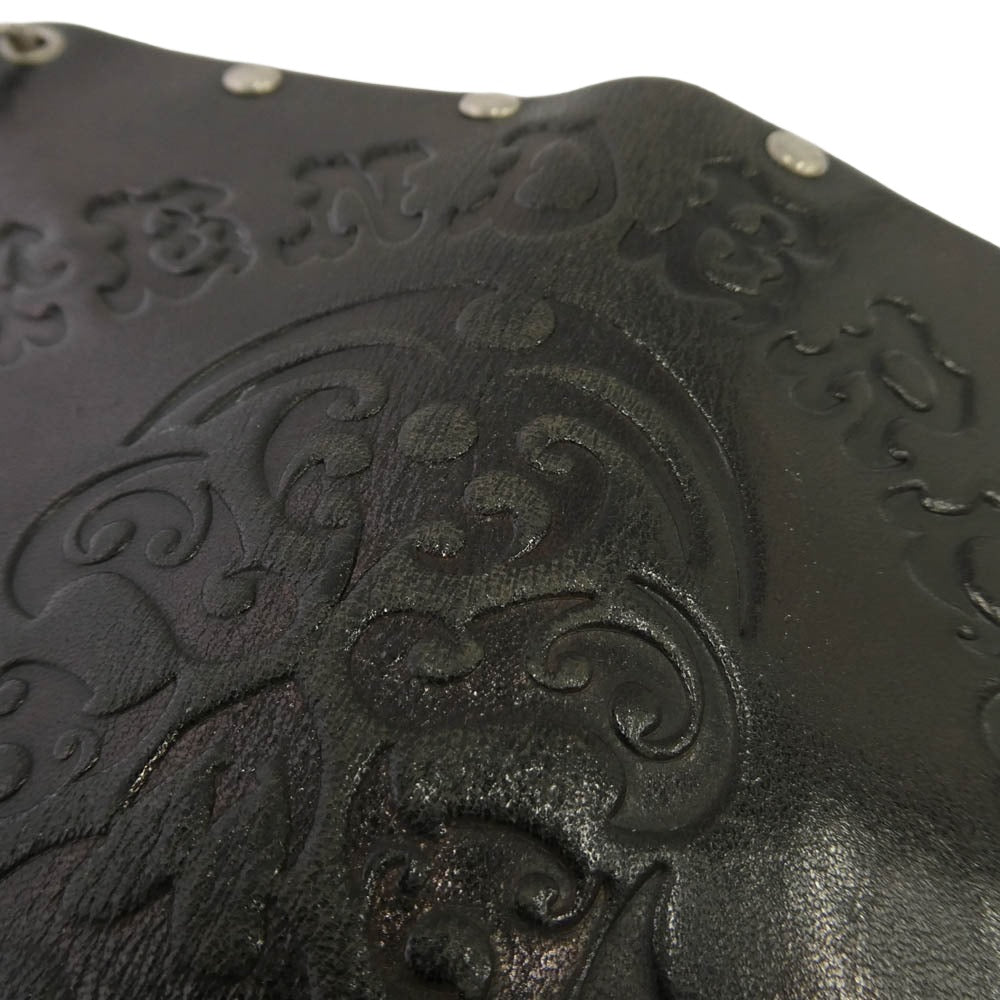 TENDERLOIN テンダーロイン 20SS × HOSANNA ホザーナ BS LONG WALLET ボルネオスカル ウォレットチェーン付き レザー ロング ウォレット 長財布 ブラック系【中古】