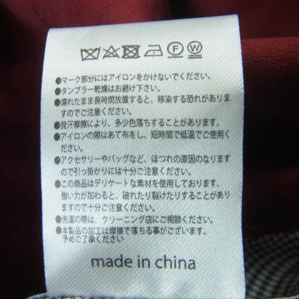 SAPEUR サプール 25SS A0025-069 ベロア リバーシブル スカジャン ブルゾン レッド系 グリーン系 XL【中古】