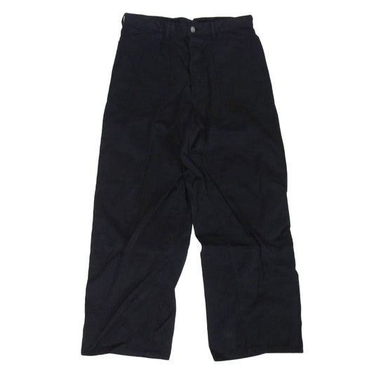 マーティーアンドサンズ 25SS MILITARY DENIM コットン リネン シルク ドゥルン ミリタリー デニム パンツ ブラック系 4【中古】