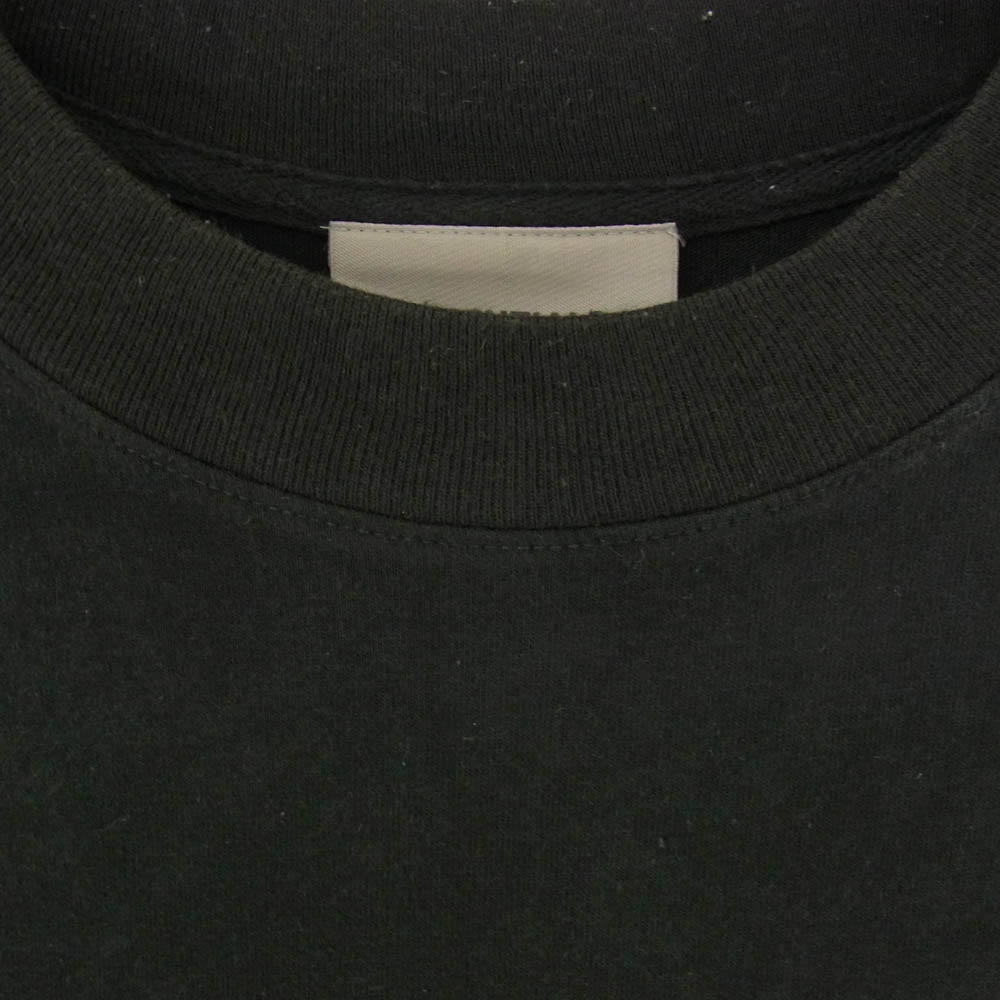 FEAR OF GOD フィアオブゴッド ESSENTIALS エッセンシャルズ ラバーロゴ 長袖 Tシャツ カットソー ブラック系 S【中古】