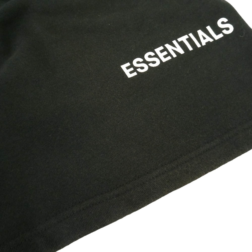 FEAR OF GOD フィアオブゴッド ESSENTIALS エッセンシャルズ ドローコード ロゴ スウェット ショーツ ハーフ パンツ ブラック系 M【中古】