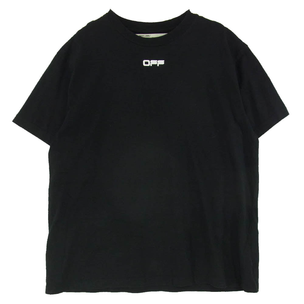 OFF-WHITE オフホワイト OMMA038S20185003 クロスドアロー ロゴ プリント 半袖 Tシャツ カットソー ブラック系 M【中古】