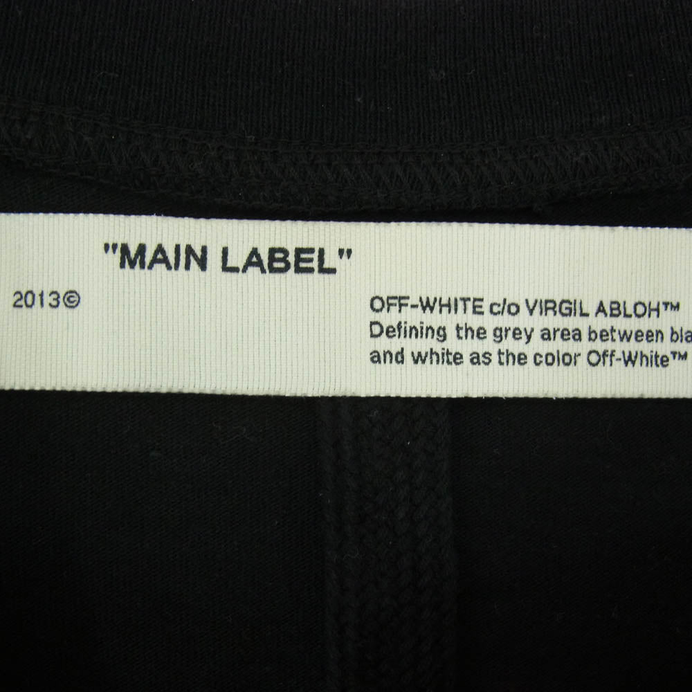 OFF-WHITE オフホワイト OMMA038S20185003 クロスドアロー ロゴ プリント 半袖 Tシャツ カットソー ブラック系 M【中古】