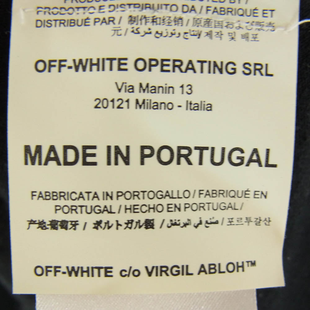 OFF-WHITE オフホワイト OMMA038S20185003 クロスドアロー ロゴ プリント 半袖 Tシャツ カットソー ブラック系 M【中古】