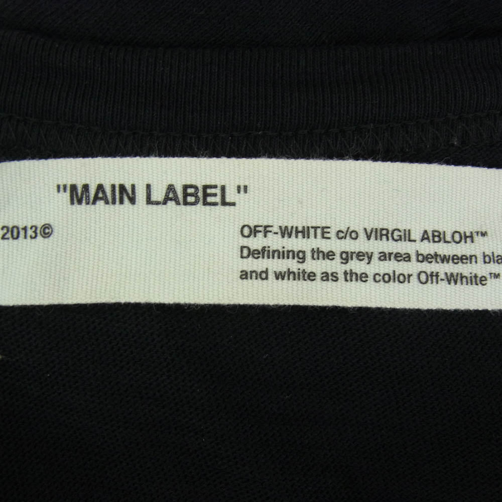 OFF-WHITE オフホワイト Caravaggio カラヴァッジョ クロスドアロー 半袖 Tシャツ カットソー ブラック系 S【中古】