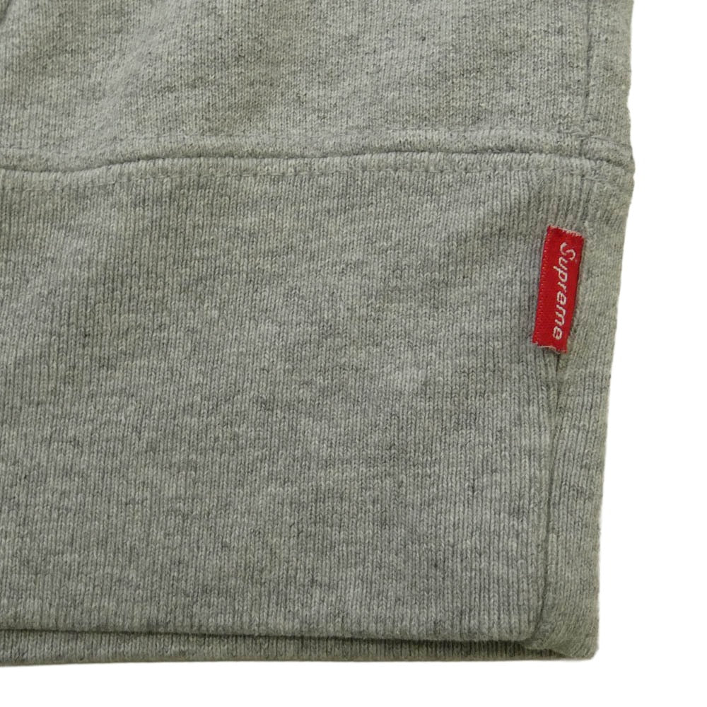 Supreme シュプリーム 14AW Banner Pullover Hoodie バナー プルオーバー フーディー ロゴ パーカー グレー系 M【中古】