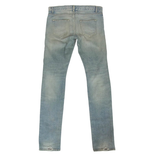 SAINT LAURENT サンローラン 16AW 391659 Y847M エディ期 Destroyed Skinny Jeans デストロイ ダメージ スキニー デニム パンツ インディゴブルー系 31【中古】