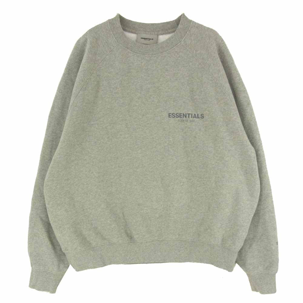 FEAR OF GOD フィアオブゴッド ESSENTIALS エッセンシャルズ ロゴ スウェット トレーナー グレー系 M【中古】