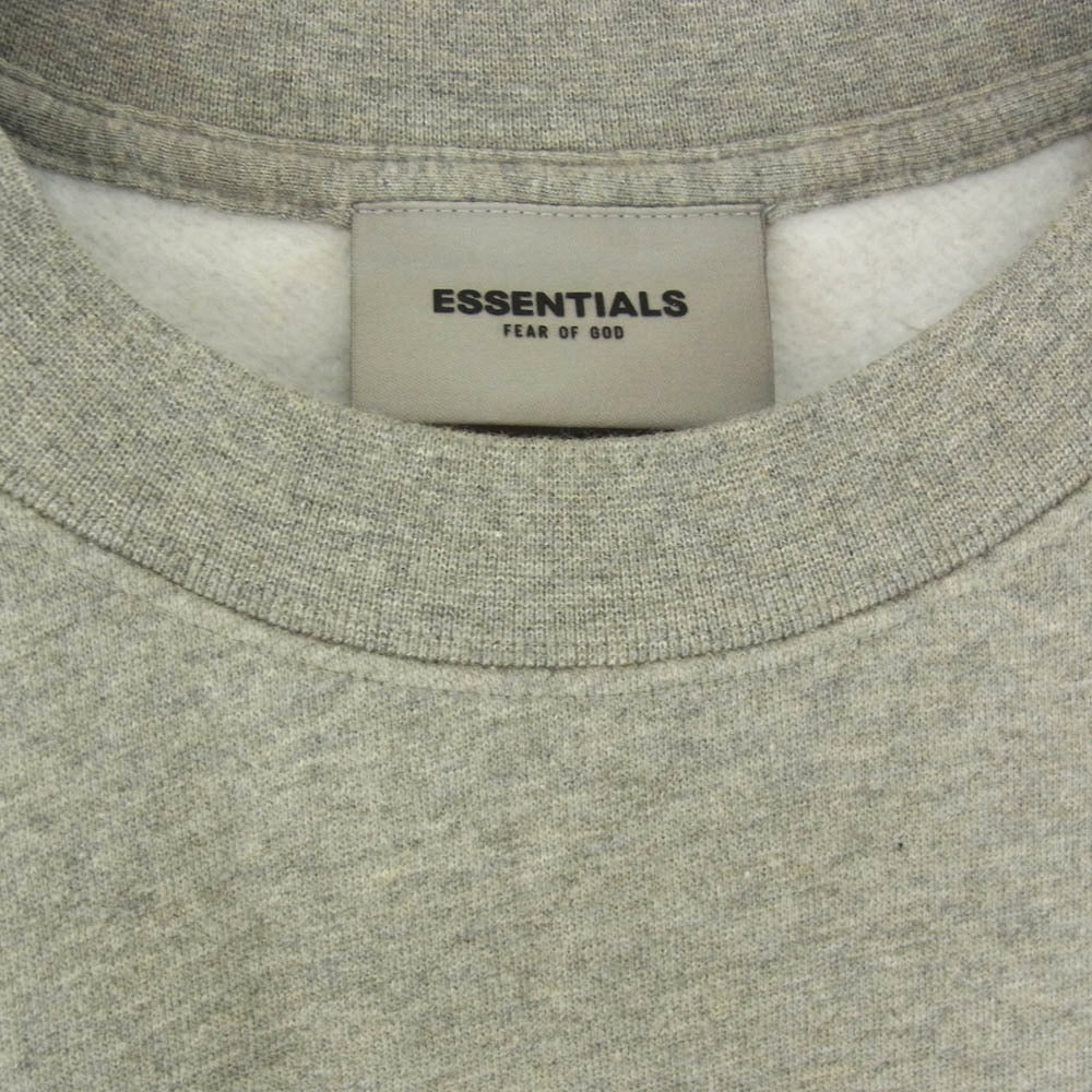 FEAR OF GOD フィアオブゴッド ESSENTIALS エッセンシャルズ ロゴ スウェット トレーナー グレー系 M【中古】