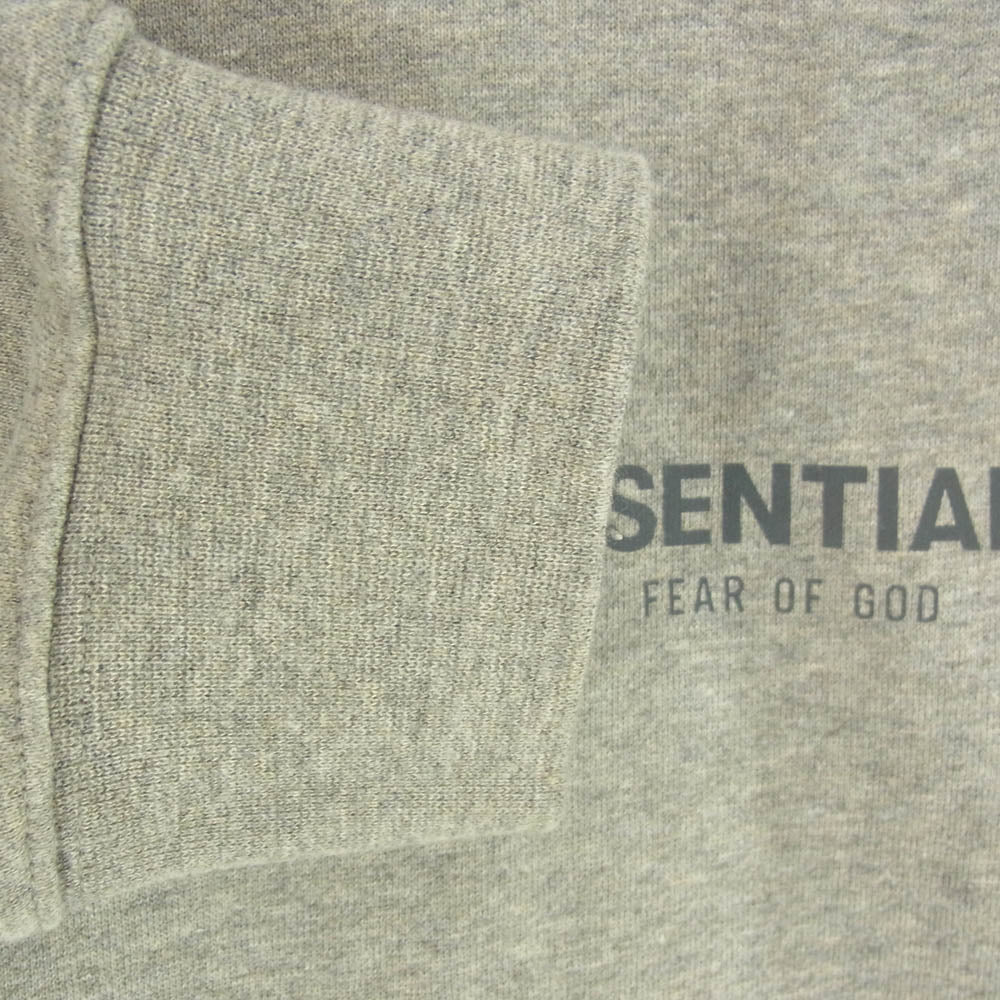 FEAR OF GOD フィアオブゴッド ESSENTIALS エッセンシャルズ ロゴ スウェット トレーナー グレー系 M【中古】