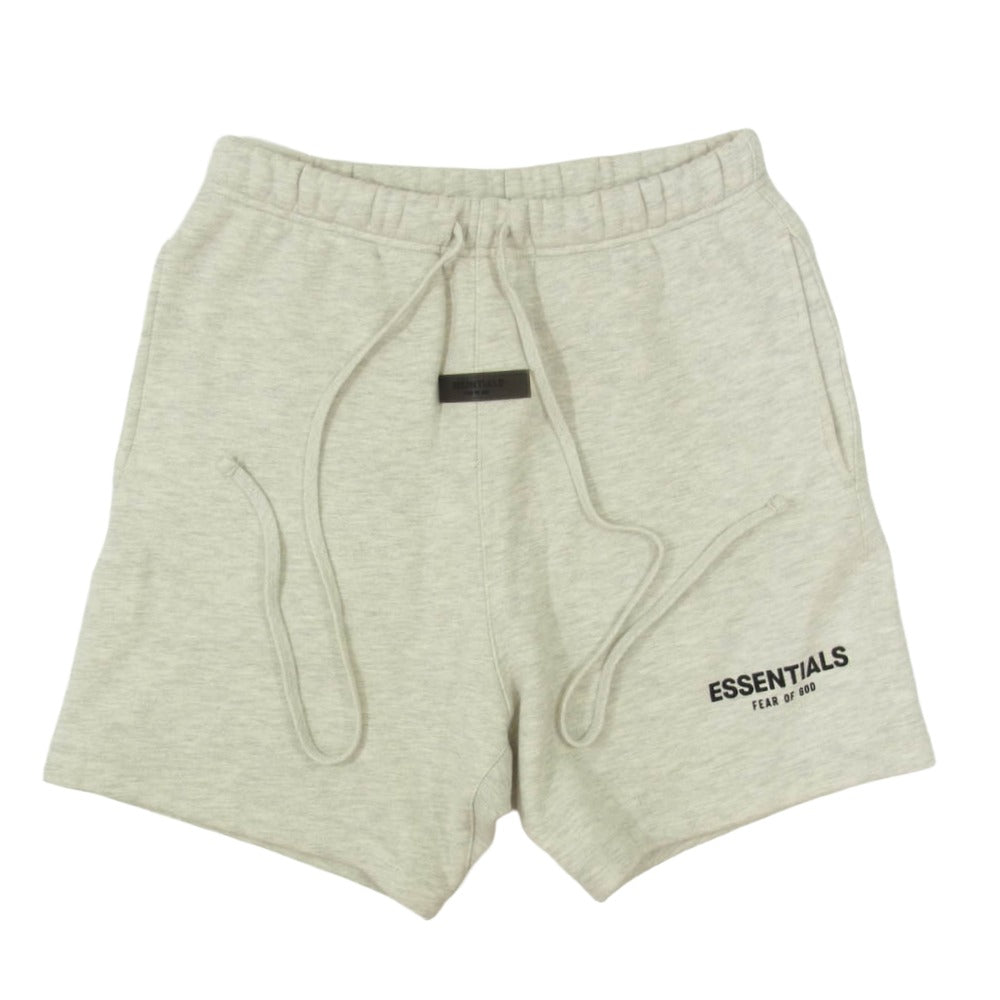 FEAR OF GOD フィアオブゴッド ESSENTIALS エッセンシャルズ フェルトロゴ スウェット ショーツ ハーフ パンツ グレー系 XS【中古】