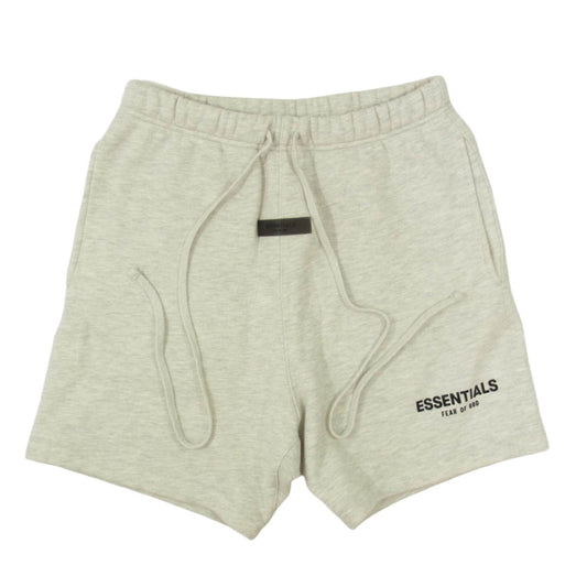 FEAR OF GOD フィアオブゴッド ESSENTIALS エッセンシャルズ フェルトロゴ スウェット ショーツ ハーフ パンツ グレー系 XS【中古】