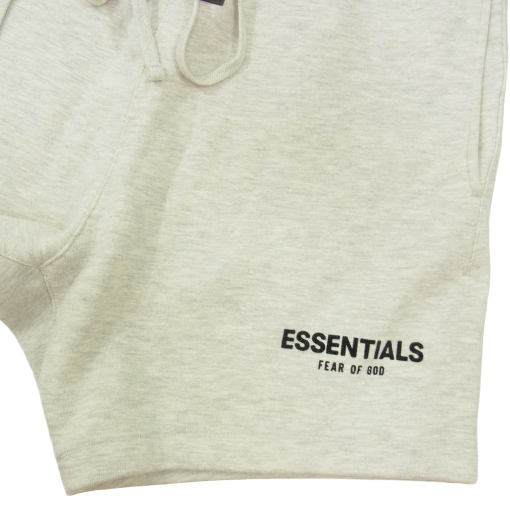 FEAR OF GOD フィアオブゴッド ESSENTIALS エッセンシャルズ フェルトロゴ スウェット ショーツ ハーフ パンツ グレー系 XS【中古】