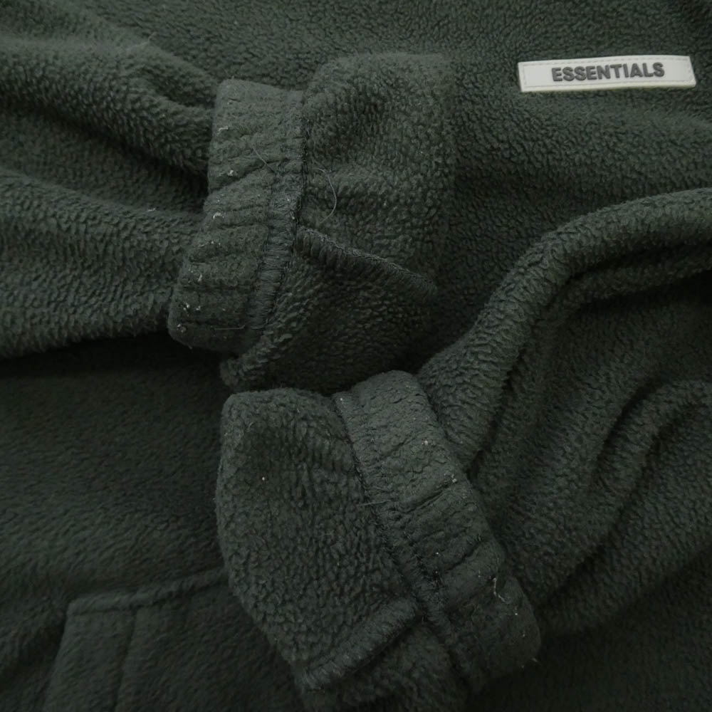 FEAR OF GOD フィアオブゴッド ESSENTIALS エッセンシャルズ ボア フリース フーディー パーカー グリーン系 M【中古】
