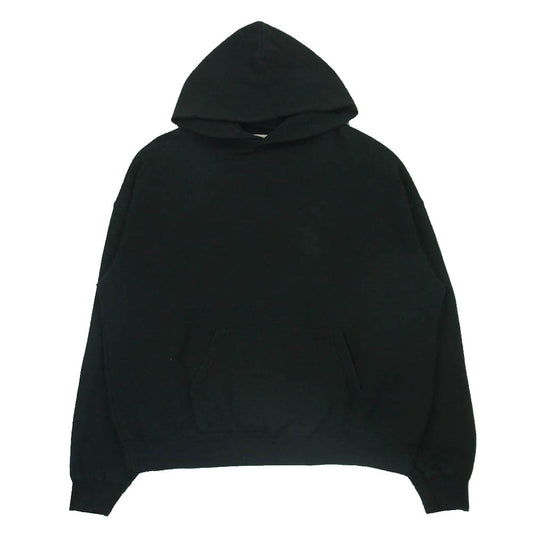FEAR OF GOD フィアオブゴッド ESSENTIALS エッセンシャルズ バックロゴ フーディー パーカー ブラック系 M【中古】
