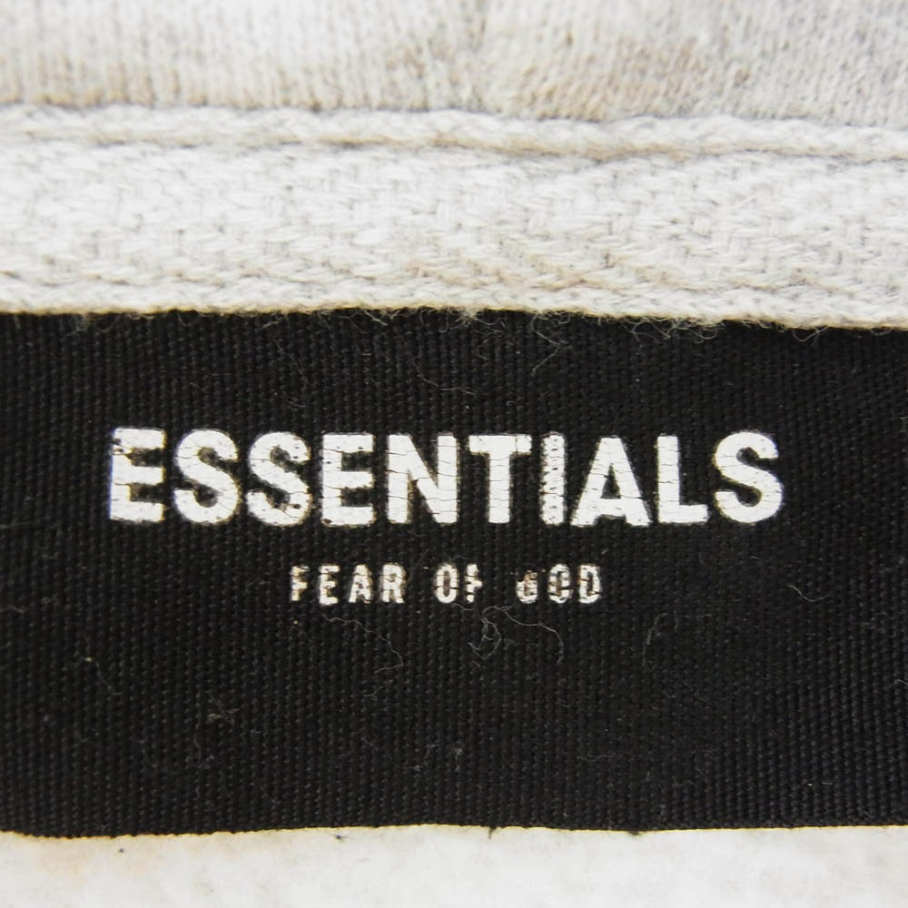 FEAR OF GOD フィアオブゴッド ESSENTIALS エッセンシャルズ バックリフレクティブロゴ フーディー パーカー グレー系 M【中古】