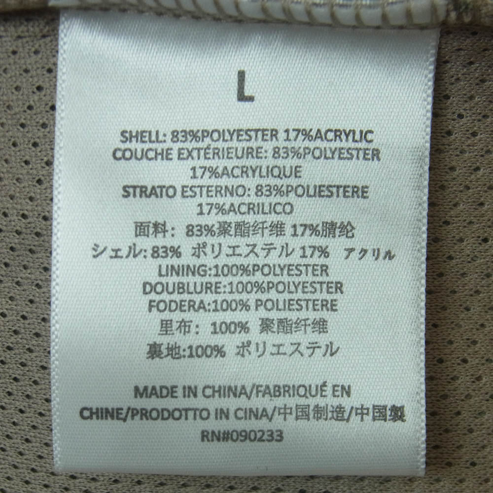 FEAR OF GOD フィアオブゴッド ESSENTIALS エッセンシャルズ ボア フリース カモフラ ハーフジップ アノラック フーディー パーカー ベージュ系 グリーン系 L【中古】