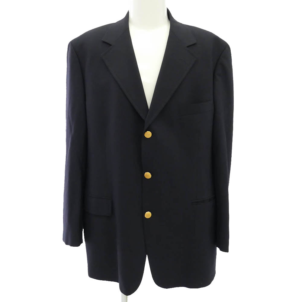 Brooks Brothers ブルックスブラザーズ STRETCH ストレッチ 紺ブレ ウール テーラードジャケット ブラック系 44R【中古】